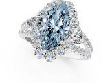 White gold Fancy Blue Marquise  Halo Split Shank Diamond Engagement Ring with Prong Setting_21
