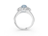 White gold Fancy Blue Marquise  Halo Split Shank Diamond Engagement Ring with Prong Setting_23