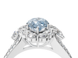 White gold Fancy Blue Marquise  Halo Split Shank Diamond Engagement Ring with Prong Setting_24