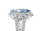 White gold Fancy Blue Marquise  Halo Split Shank Diamond Engagement Ring with Prong Setting_25