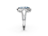 White gold Fancy Blue Marquise  Halo Split Shank Diamond Ring with Four-Prong Setting_34