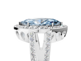 White gold Fancy Blue Marquise  Halo Split Shank Diamond Ring with Four-Prong Setting_37