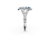 White gold Fancy Blue Marquise  Halo Split Shank Diamond Ring with Prong Setting_22