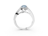 White gold Fancy Blue Marquise  Halo Split Shank Diamond Ring with Prong Setting_23