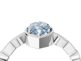 White gold Fancy Blue Marquise  Milgrain Marquise Diamond Twist Band Ring_78