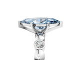 White gold Fancy Blue Marquise  Solitaire Bezel-Set Diamond Ring with Beaded Band and Four-Prong Setting_37