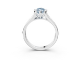 White gold Fancy Blue Marquise  Solitaire Bezel-Set Diamond Ring with Channel-Set Band_42