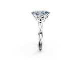 White gold Fancy Blue Marquise  Solitaire Celtic Knot Engagement Ring with Four-Prong Setting_76