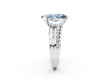 White gold Fancy Blue Marquise  Solitaire Channel-Set Split Shank Ring with Tension Prong Setting_5