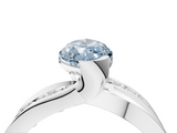 White gold Fancy Blue Marquise  Solitaire Channel-Set Split Shank Ring with Tension Prong Setting_7