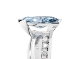 White gold Fancy Blue Marquise  Solitaire Channel-Set Split Shank Ring with Tension Prong Setting_8