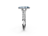 White gold Fancy Blue Marquise  Solitaire Chevron Pave Diamond Engagement Ring with Six-Prong Setting_5