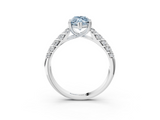 White gold Fancy Blue Marquise  Solitaire Chevron Pave Diamond Engagement Ring with Six-Prong Setting_6