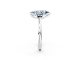 White gold Fancy Blue Marquise  Solitaire Diamond Engagement Ring with Four-Prong Setting on a Classic Band_5