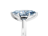 White gold Fancy Blue Marquise  Solitaire Diamond Engagement Ring with Four-Prong Setting on a Classic Band_8