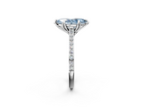 White gold Fancy Blue Marquise  Solitaire Diamond Engagement Ring with Pave Band and Six-Prong Setting_22