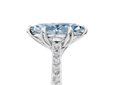 White gold Fancy Blue Marquise  Solitaire Diamond Engagement Ring with Pave Band and Six-Prong Setting_25