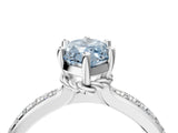 White gold Fancy Blue Marquise  Solitaire Diamond Ring with Channel Set Band and Six-Prong Setting_49