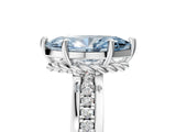White gold Fancy Blue Marquise  Solitaire Diamond Ring with Channel Set Band and Six-Prong Setting_50