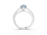 White gold Fancy Blue Marquise  Solitaire Diamond Ring with Four-Prong Setting and Classic Band_6