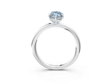 White gold Fancy Blue Marquise  Solitaire Diamond Ring with Four-Prong Setting on a Plain Band_35