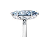 White gold Fancy Blue Marquise  Solitaire Diamond Ring with Four-Prong Setting on a Plain Band_37