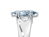 White gold Fancy Blue Marquise  Solitaire Diamond Ring with Six-Prong Cathedral Setting_37