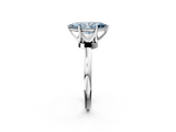 White gold Fancy Blue Marquise  Solitaire Diamond Ring with Six-Prong Setting on a Classic Band_5