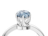 White gold Fancy Blue Marquise  Solitaire Diamond Ring with Six-Prong Setting on a Classic Band_7