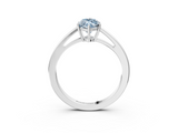 White gold Fancy Blue Marquise  Solitaire Diamond Ring with Split Shank and Four-Prong Setting_23