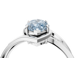 14K White Gold 1.03 Carat Blue VS1 Marquise Diamond Solitaire Ring with Split Shank and Prong Setting