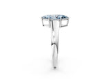 White gold Fancy Blue Marquise  Solitaire Diamond Ring with Tapered Band and Four-Prong Setting_51