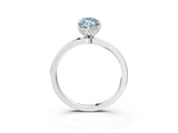 White gold Fancy Blue Marquise  Solitaire Diamond Ring with Thin Band and Four-Prong Setting_39