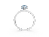 White gold Fancy Blue Marquise  Solitaire Engagement Ring with Cathedral Band and Four-Prong Setting_41