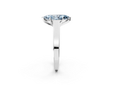 White gold Fancy Blue Marquise  Solitaire Engagement Ring with Four-Prong Setting and Tapered Band_5