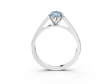 White gold Fancy Blue Marquise  Solitaire Engagement Ring with Four-Prong Setting and Tapered Band_6
