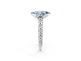 White gold Fancy Blue Marquise  Solitaire Floral Milgrain Engagement Ring_33