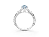 White gold Fancy Blue Marquise  Solitaire Floral Milgrain Engagement Ring_34