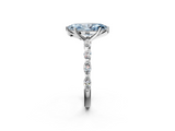 White gold Fancy Blue Marquise  Solitaire Marquise Side Stone Prong Setting Ring_46