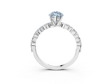 White gold Fancy Blue Marquise  Solitaire Marquise Side Stone Prong Setting Ring_47