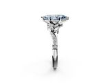 White gold Fancy Blue Marquise  Solitaire Marquise Twist Band with Six-Prong Setting_63