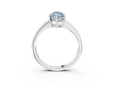 White gold Fancy Blue Marquise  Solitaire Pavé Band Prong Setting Ring_23