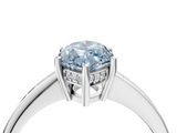 White gold Fancy Blue Marquise  Solitaire Pavé Band Prong Setting Ring_24