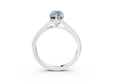 White gold Fancy Blue Marquise  Solitaire Pavé Band with Four-Prong Setting_44