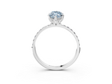 White gold Fancy Blue Marquise  Solitaire Pavé Diamond Engagement Ring with Four-Prong Setting_24
