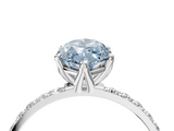 White gold Fancy Blue Marquise  Solitaire Pavé Diamond Engagement Ring with Four-Prong Setting_25