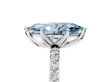 White gold Fancy Blue Marquise  Solitaire Pavé Diamond Engagement Ring with Four-Prong Setting_26