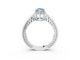 White gold Fancy Blue Marquise  Solitaire Pavé Diamond Milgrain Engagement Ring with Four-Prong Setting_23