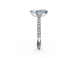 White gold Fancy Blue Marquise  Solitaire Pave Diamond Engagement Ring with Prong Setting_19
