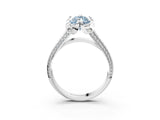 White gold Fancy Blue Marquise  Solitaire Pave Split Shank Ring with Four-Prong Setting_12
